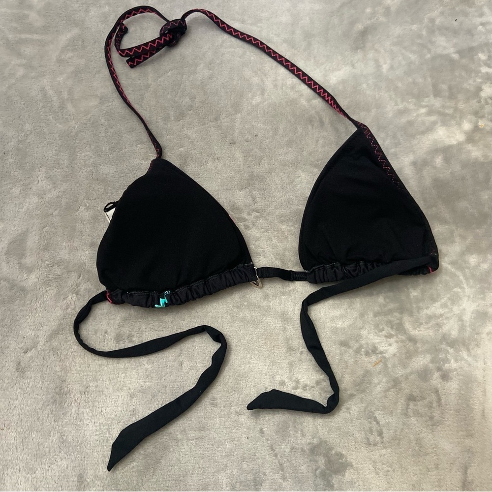 New! Banana Moon Black Kimo Stabilight Halter Swim Bikini Top 10778 - Picture 6 of 7